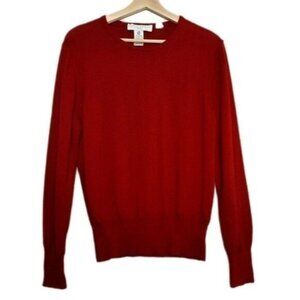 EDINA RONAY | London 100% Merino Wool Vintage Crewneck Sweater Red Sz M